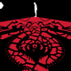 In a crop of the illustrated cover to Lesser Evil, a white silhouette of Thrawn stands atop the red chimera that will one day emblazon his Star Destroyer as a Grand Admiral of the Galactic Empire.